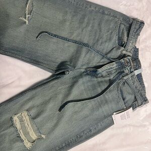 H&M Light Blue Distressed Boyfriend Jeans